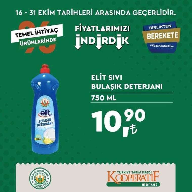 Tarım Kredi Kooperatif Market'te indirim rüzgarı esiyor! Son tarih 31 Ekim... 4