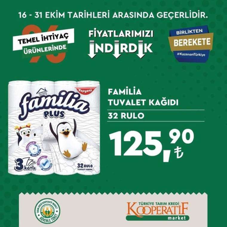 Tarım Kredi Kooperatif Market'te indirim rüzgarı esiyor! Son tarih 31 Ekim... 8