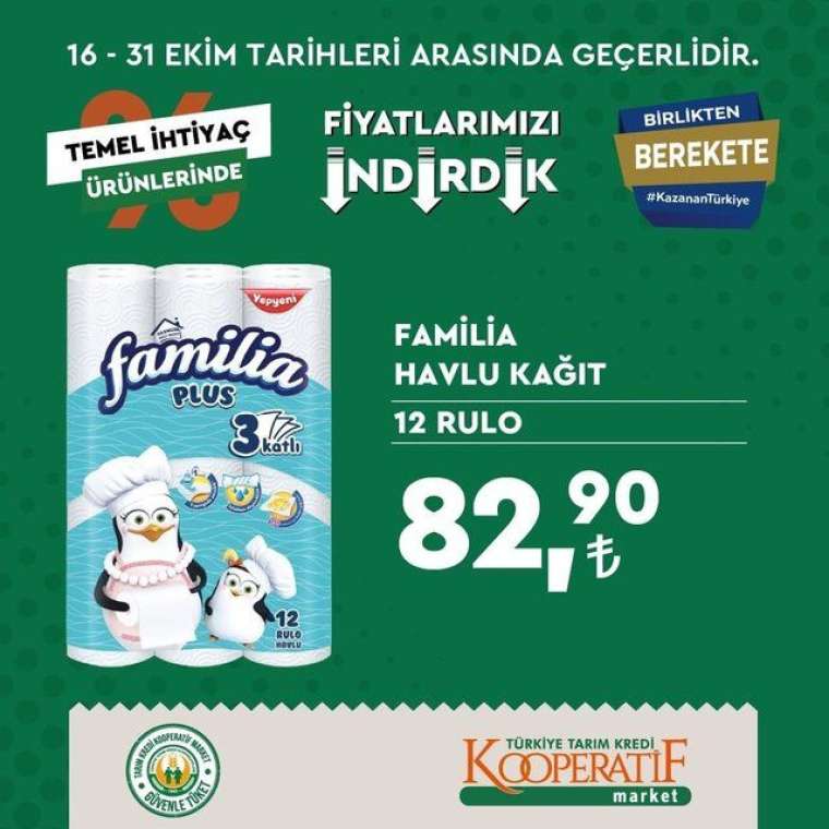 Tarım Kredi Kooperatif Market'te indirim rüzgarı esiyor! Son tarih 31 Ekim... 9