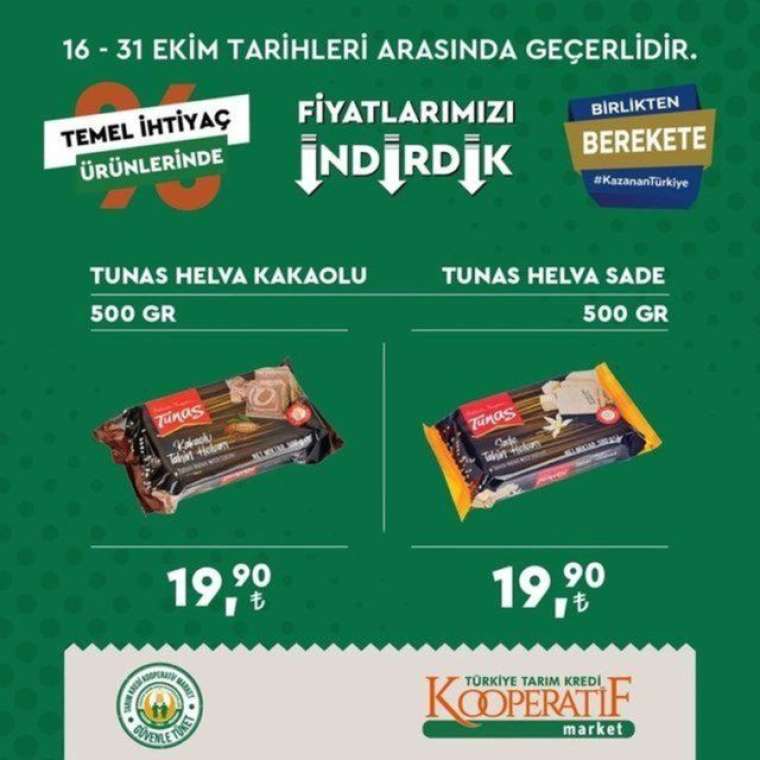 Tarım Kredi Market indirimli ürünler listesi yayında! Az süre kaldı... 21