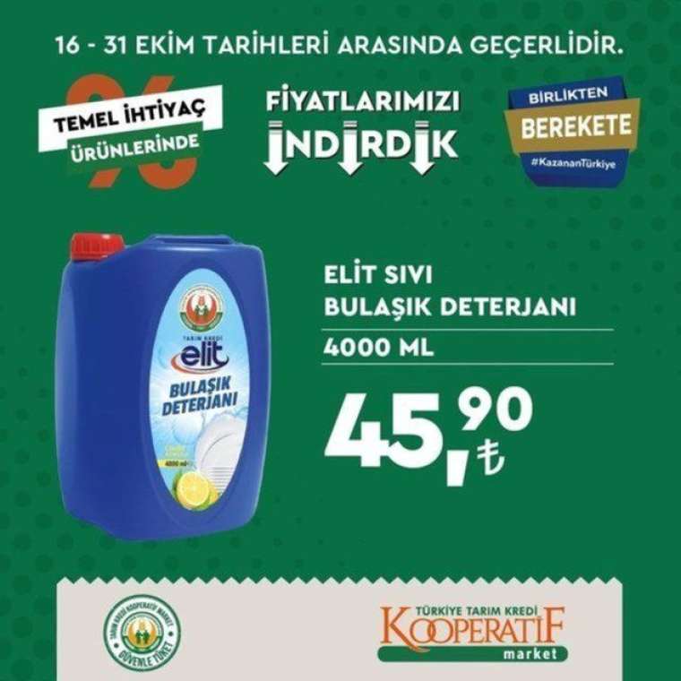 Tarım Kredi Market indirimli ürünler listesi yayında! Az süre kaldı... 43