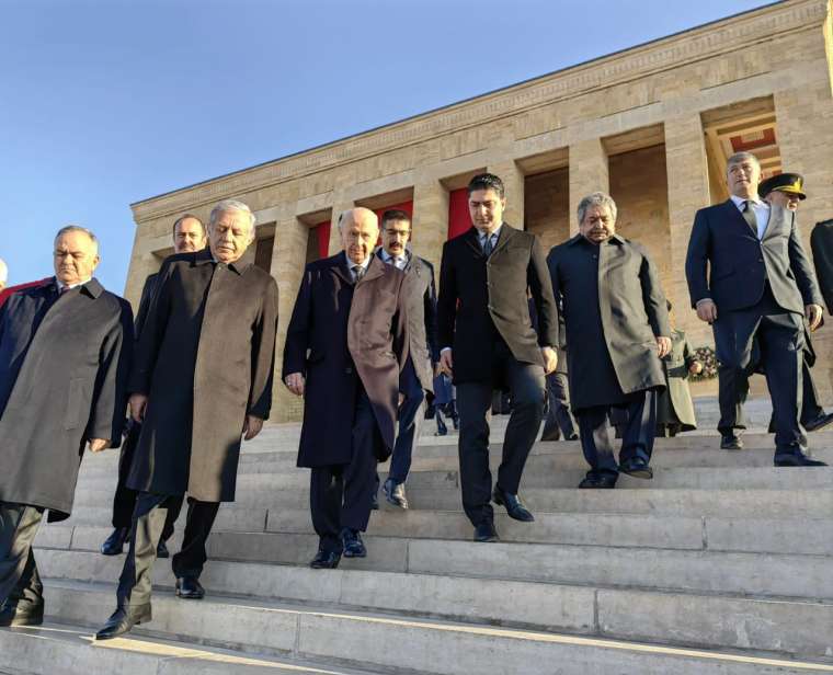 MHP Genel Başkanı Bahçeli Atatürk'ü anma törenine katıldı 2