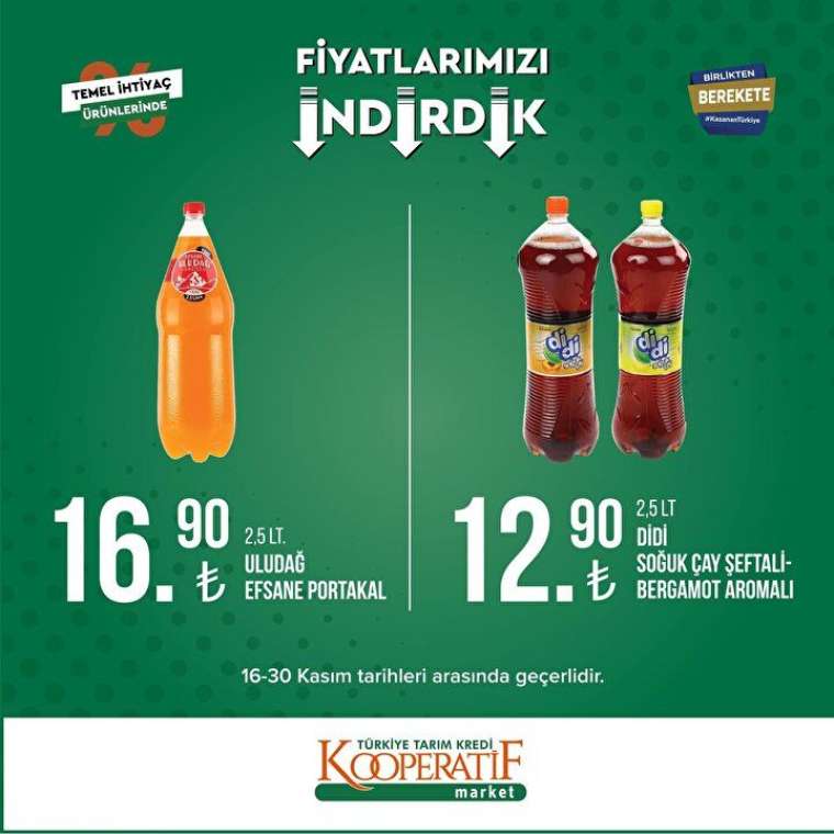 Tarım Kredi Kooperatif Market yeni indirimli ürünler listesi belli oldu 28