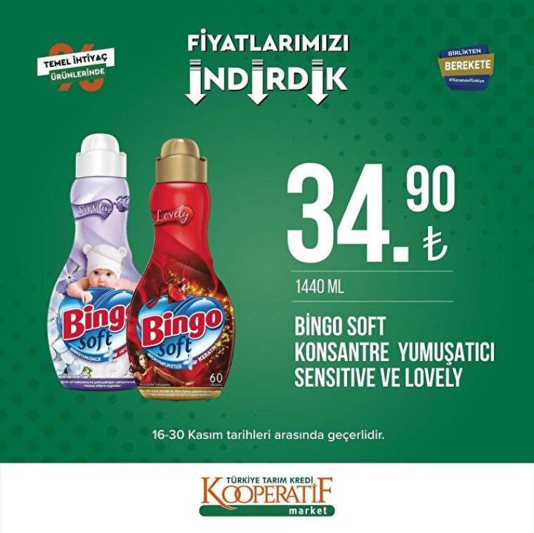 Tarım Kredi Kooperatif Market yeni indirimli ürünler listesi belli oldu 34