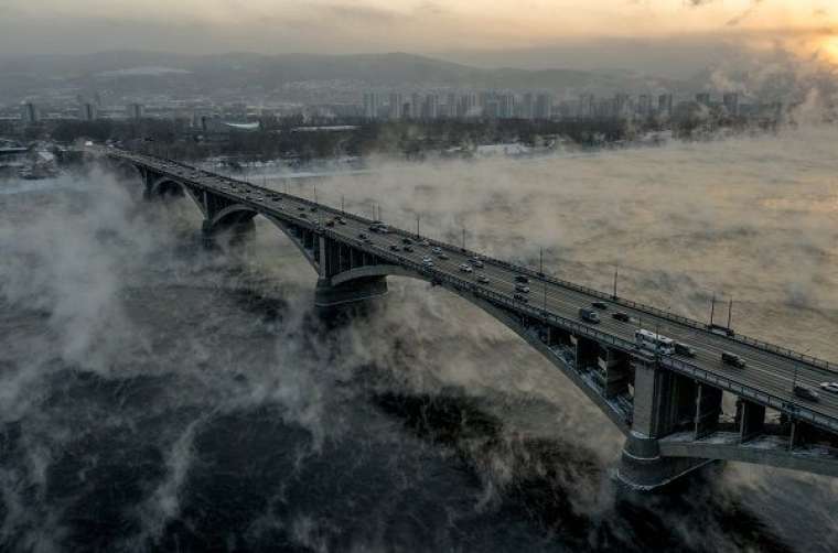 -30 dereceye rağmen bu nehir donmuyor! 5