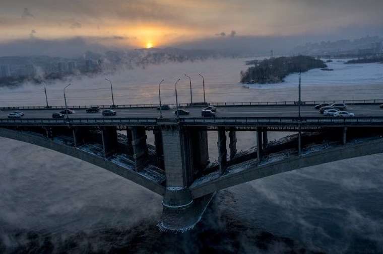 -30 dereceye rağmen bu nehir donmuyor! 9