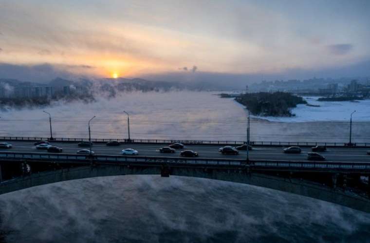 -30 dereceye rağmen bu nehir donmuyor! 10