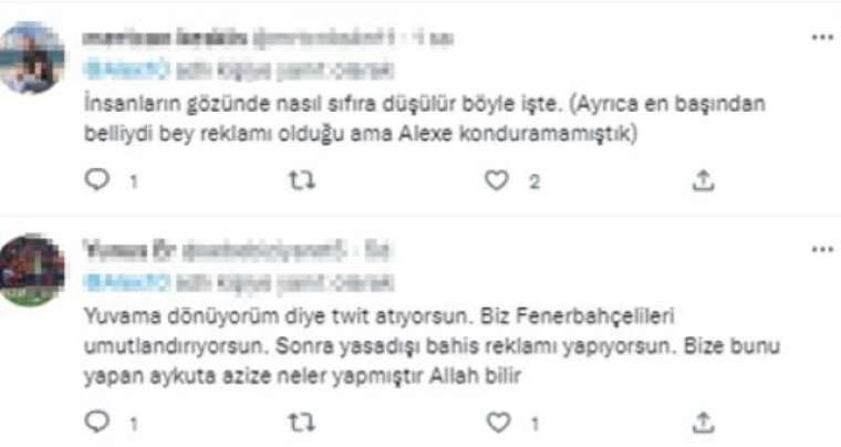 Hiç yakışmadı Alex! Yuvasına dönüş sebebi yalnızca Fenerbahçelileri değil herkesi üzdü 5