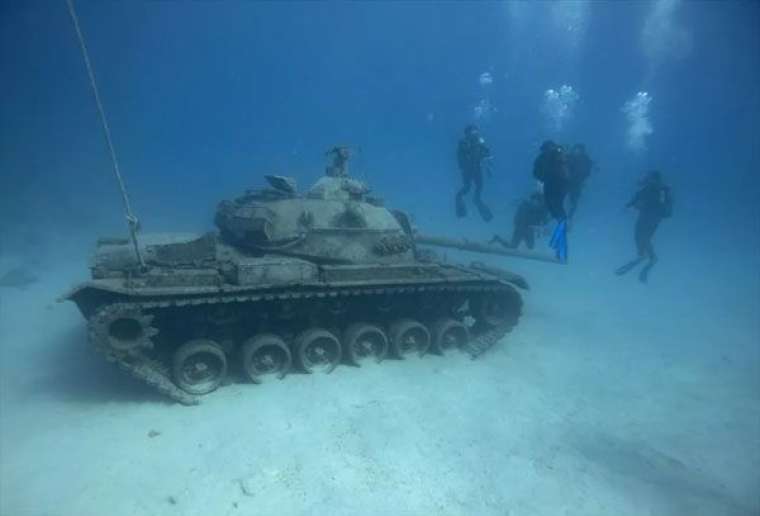 İşte batırılma nedeni! Akdeniz'in dibinde ABD yapımı tank 9