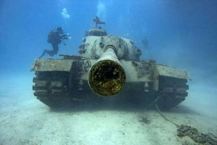 İşte batırılma nedeni! Akdeniz'in dibinde ABD yapımı tank 7