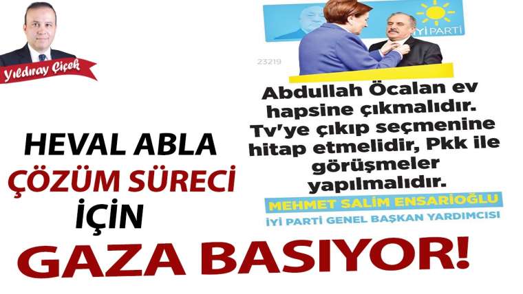 Heval abla çözüm süreci için gaza basıyor!