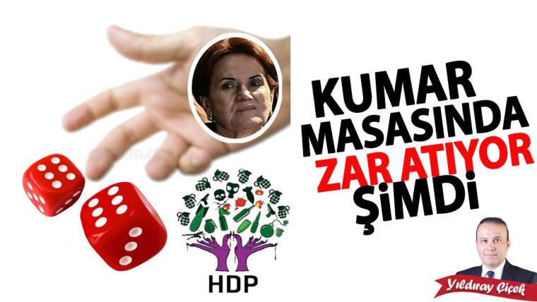 Kumar masasında zar atıyor şimdi