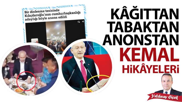 Kâğıttan, tabaktan, anonstan Kemal hikâyeleri