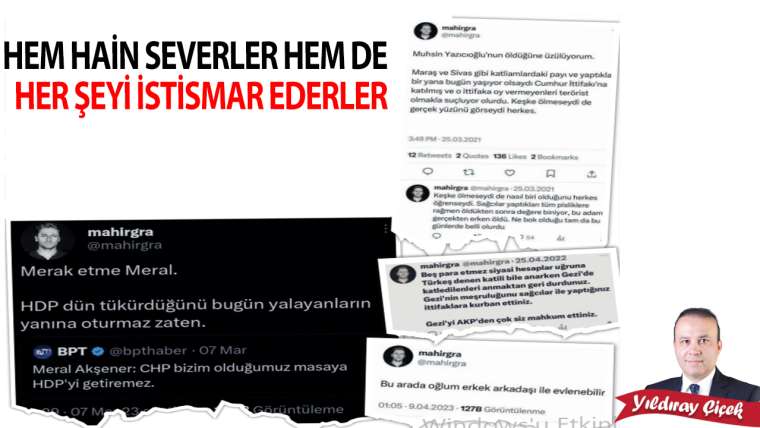 Hem hain severler hem de her şeyi istismar ederler