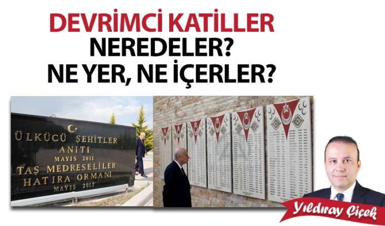 Devrimci katiller neredeler? Ne yer, ne içerler?