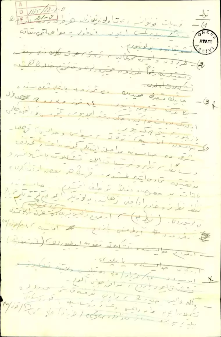 Atatürk'ün el yazısı notları Kurtuluş Savaşı'na dair detayları gün yüzüne çıkarıyor 20