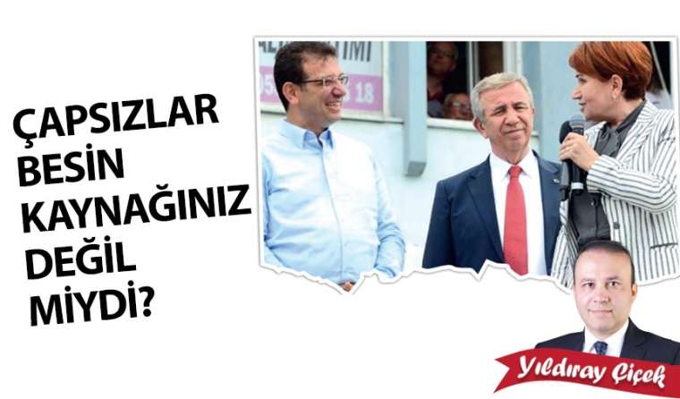 Çapsızlar besin kaynağınız değil miydi?