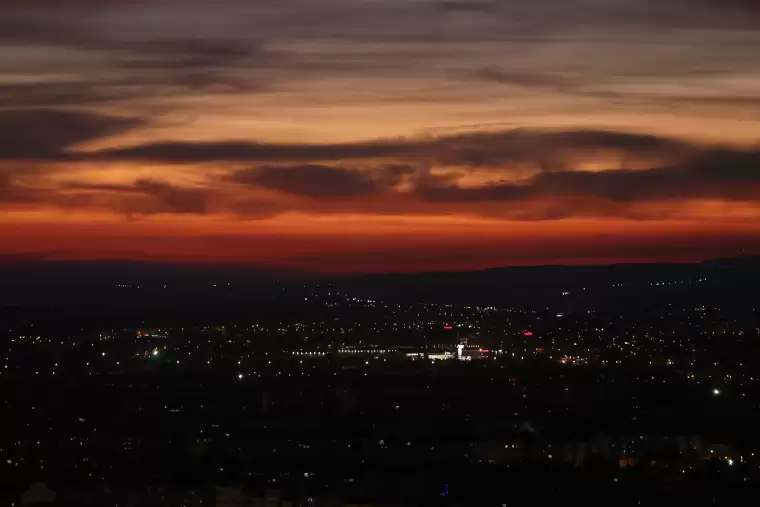 Eskişehir'de gün batımı görsel şölen oluşturdu 2