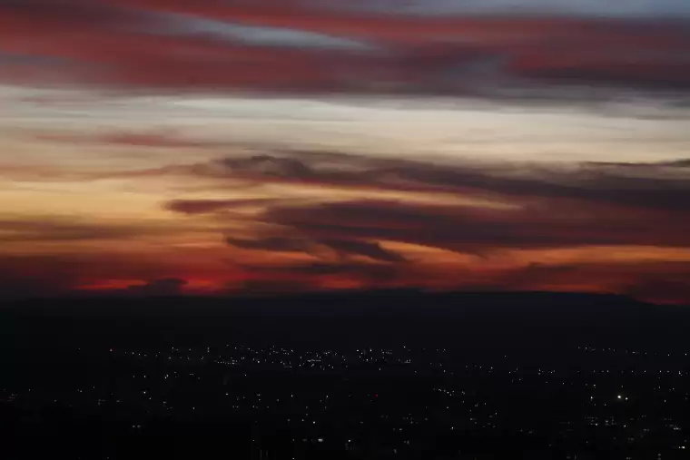 Eskişehir'de gün batımı görsel şölen oluşturdu 3