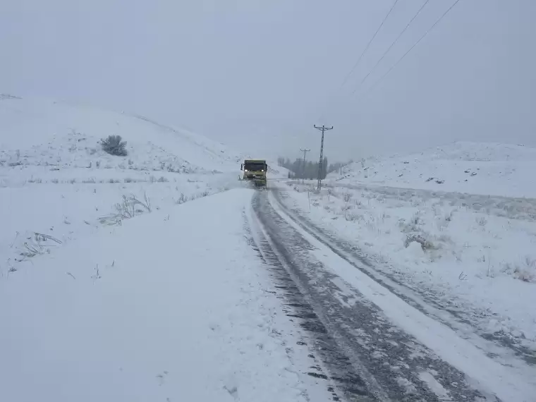 Doğu Anadolu'da şiddetli kar 4 ilde ulaşımı felç etti 4