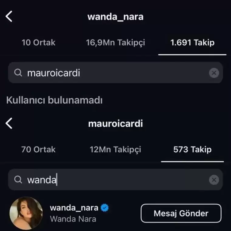 Boşanmanın eşiğindeler! Wanda Nara, Icardi’yi takipten çıktı 2