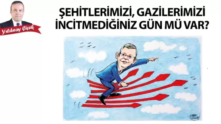 Şehitlerimizi, gazilerimizi incitmediğiniz gün mü var?