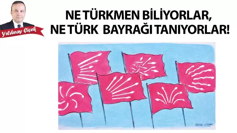 Ne Türkmen biliyorlar, ne Türk Bayrağı tanıyorlar!