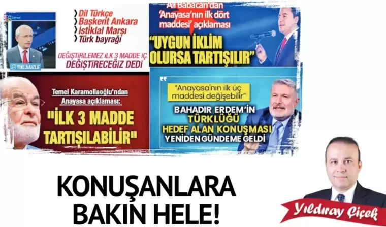 Konuşanlara bakın hele!