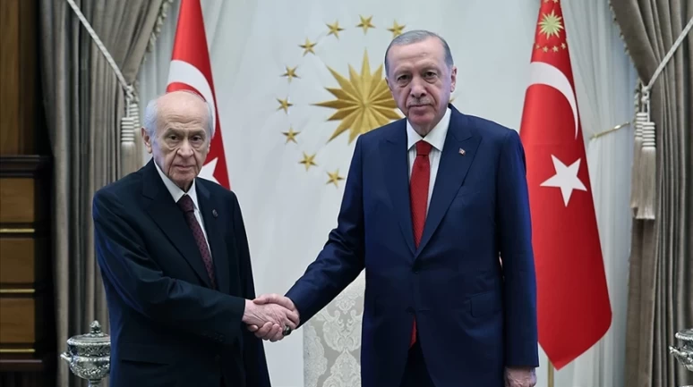 Cumhurbaşkanı Erdoğan ve MHP Lideri Bahçeli'nin görüşmesi başladı