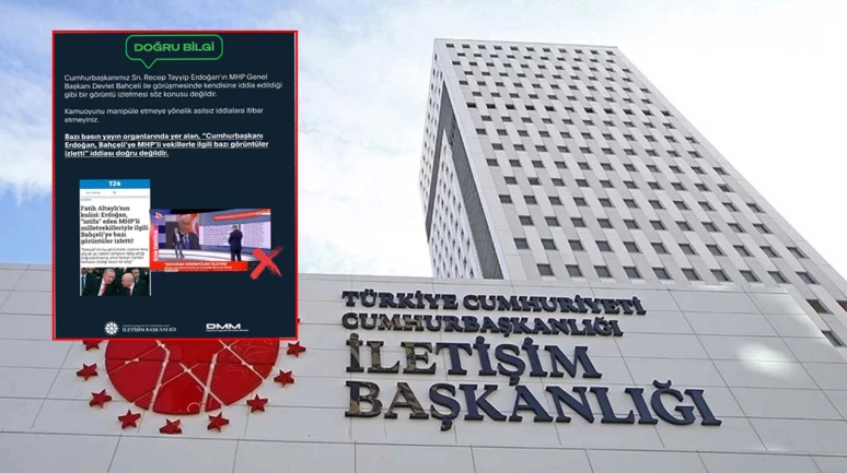 DMM'den, "Cumhurbaşkanı Erdoğan, Bahçeli’ye görüntüler izletti" iddialarına yalanlama!