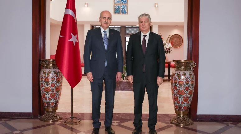 TBMM Başkanı Kurtulmuş, Türkiye’nin Brasilia Büyükelçisi Akça ile görüştü