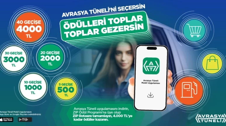 Avrasya Tüneli 8. yıl dönümüne özel ödüller dağıtıyor