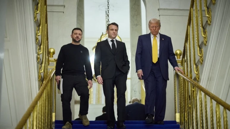 Zelenskiy, Trump ve Macron'dan üçlü zirve