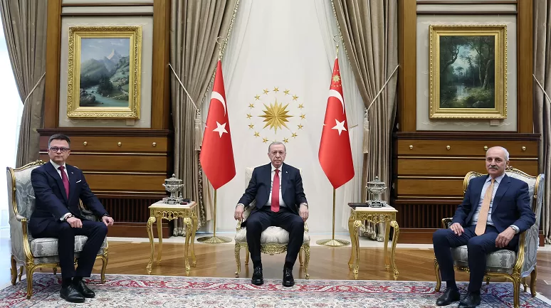 Cumhurbaşkanı Erdoğan, Polonya Meclis Başkanı Holownia'yı kabul etti