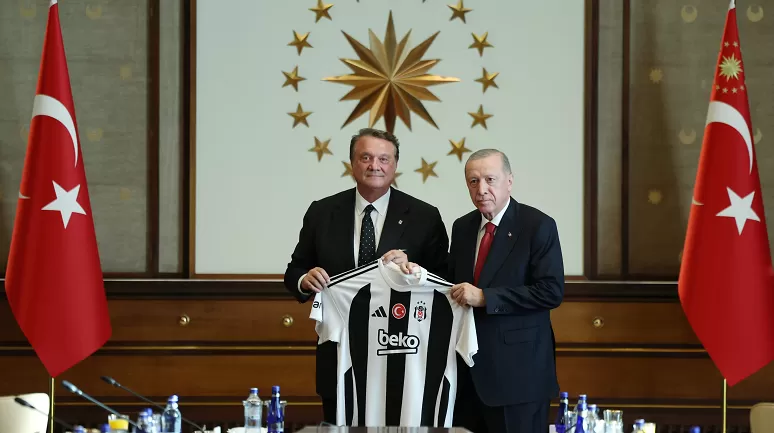 Cumhurbaşkanı Erdoğan, Beşiktaş heyetini kabul etti