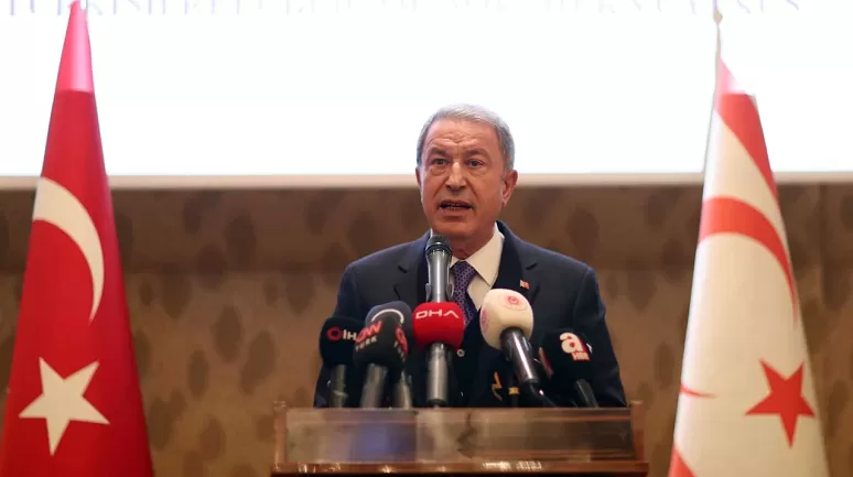 Hulusi Akar'dan AB’ye Kıbrıs'ta iki devletli çözüm çağrısı