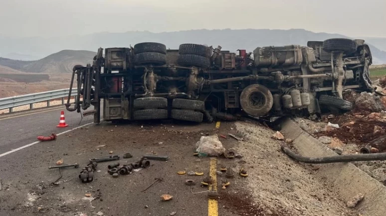 Şırnak'ta sondaj aracı devrildi: 1 ölü