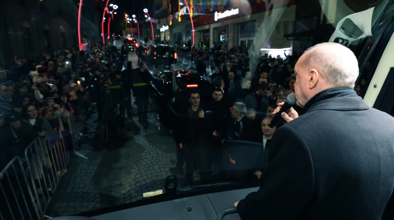 Cumhurbaşkanı Erdoğan memleketi Rize'de halka hitap etti