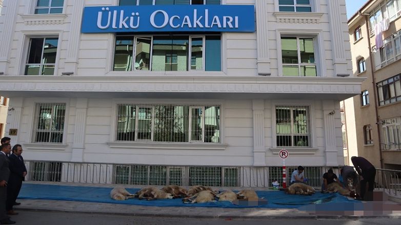 Barış Pınarı Harekâtı için Ülkü Ocakları dualar eşliğinde kurban kesti