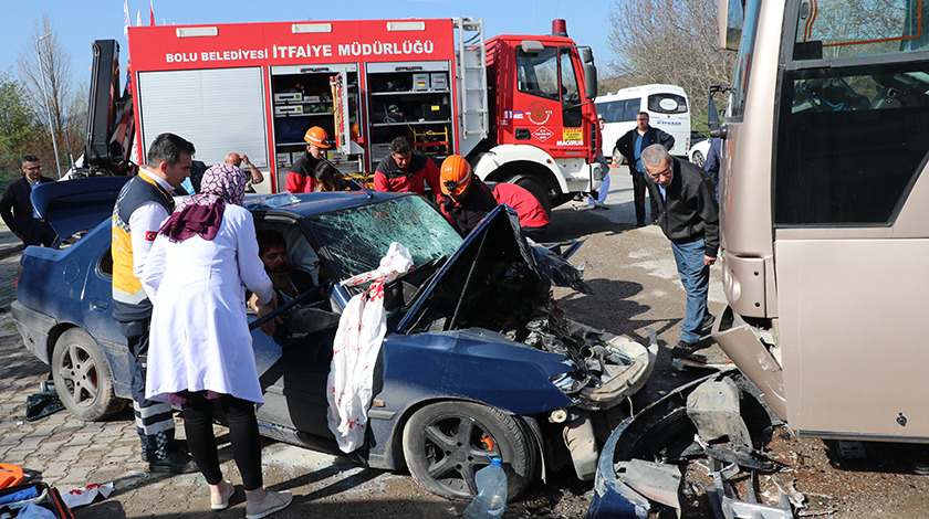 Bolu'da korkunç kaza! Çok sayıda yaralı var