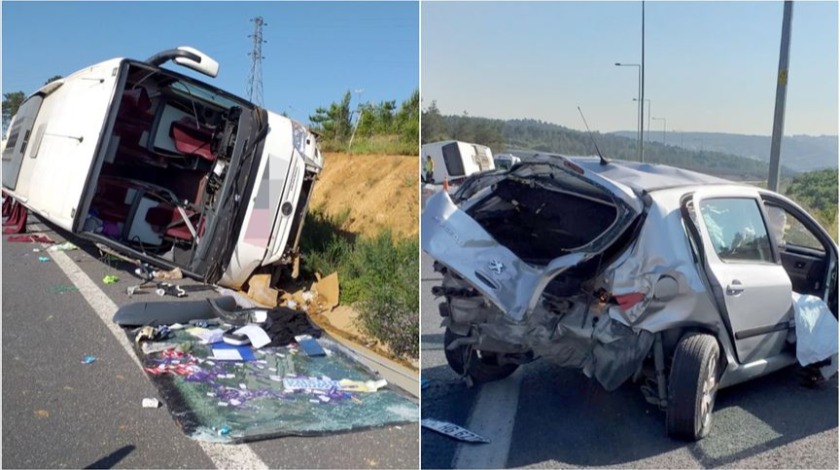 Ümraniye'de feci trafik kazası! Ölü ve yaralılar var