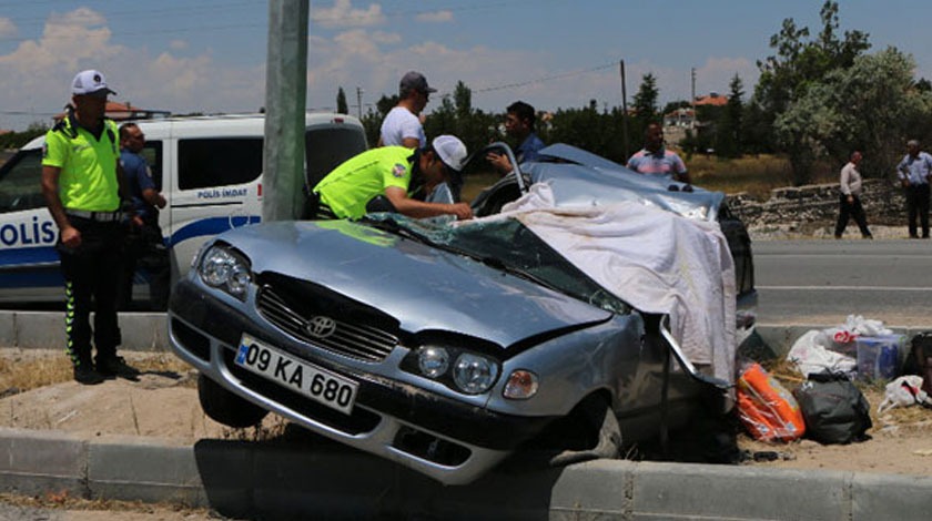 Aksaray'da feci kaza! Görenler korkunç manzarayla karşılaştı