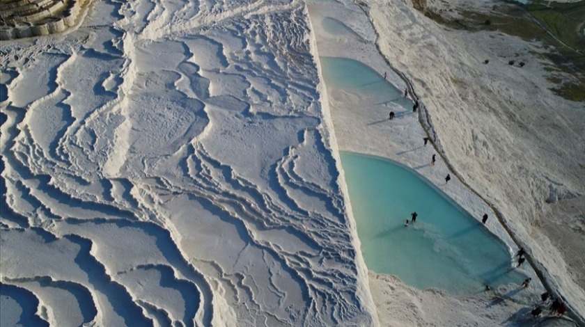 Pamukkale'yi son 6 ayda turist akını