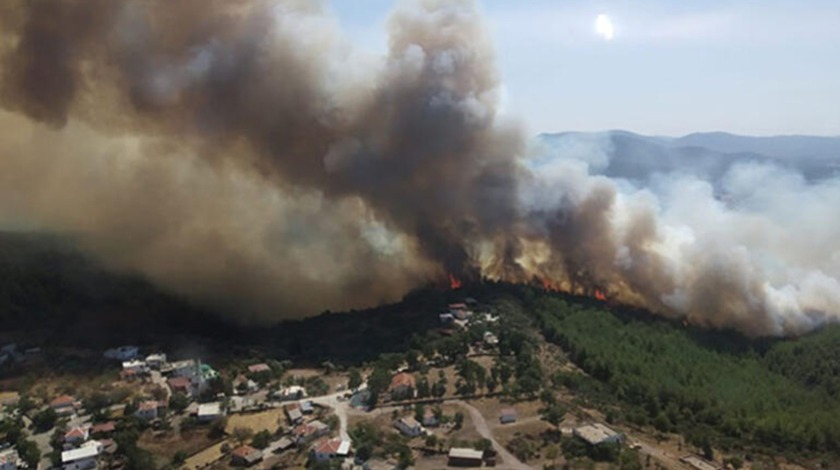 Köy sakinleri evlerini terk etti! Muğla'da alevler yükseliyor