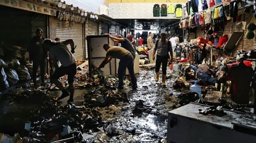 Eminönü alt geçidi esnafı yaralarını sarmaya çalışıyor