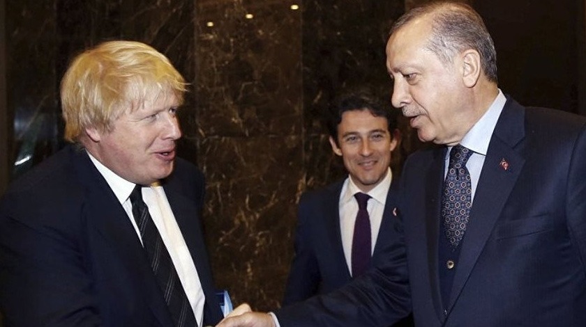 Erdoğan'la Boris Johnson arasında görüşme