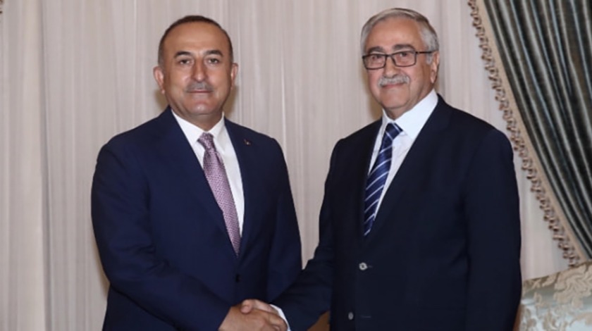 Çavuşoğlu, KKTC Cumhurbaşkanı Akıncı ile görüştü