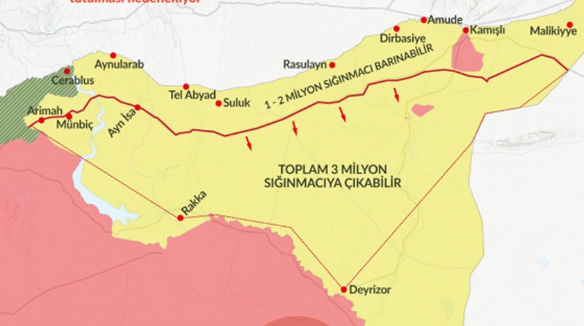 İşte Türkiye'nin güvenli bölge planı