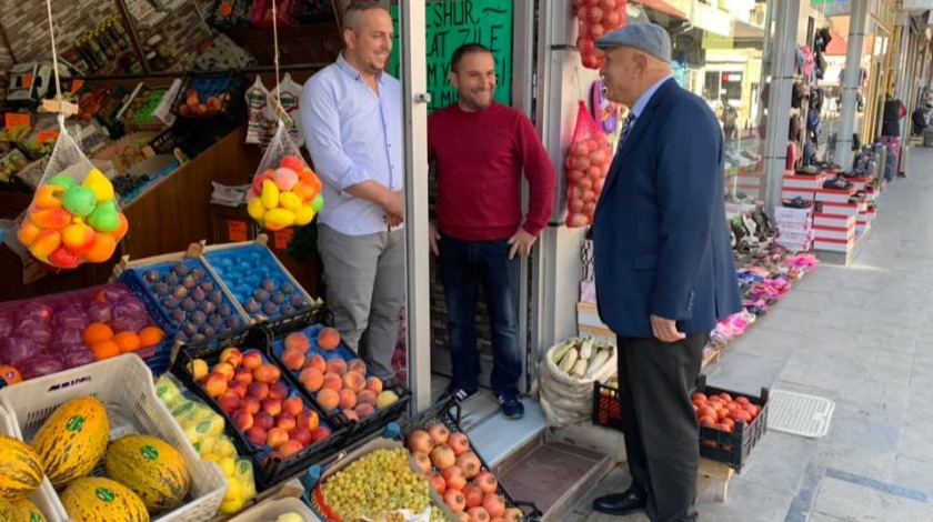 Başkan Pekmezci'den esnaf ziyareti