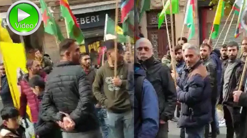 Fransız kadın PKK eylemcilerine haykırdı! Ne mutlu Türk'üm diyene